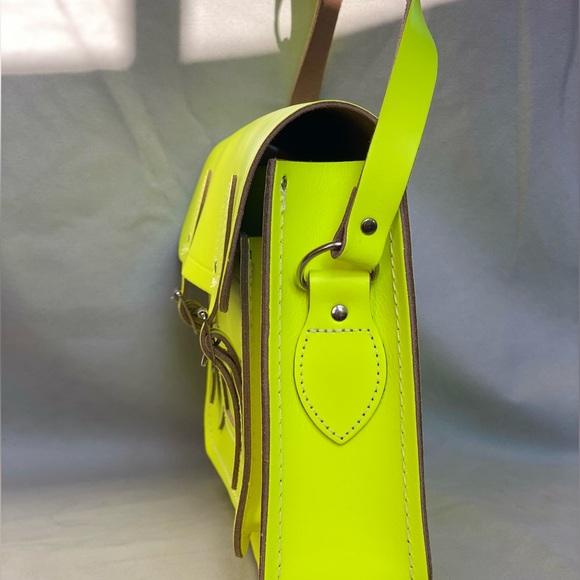 Custom Neon Genuine Leather Crossbody Bag by Cambridge Satchel England - Picture 5 of 6